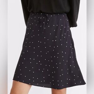 ❗SOLD❗MADEWELL Drawstring Mini Slip Skirt in Night Stars Size 4 / Small
